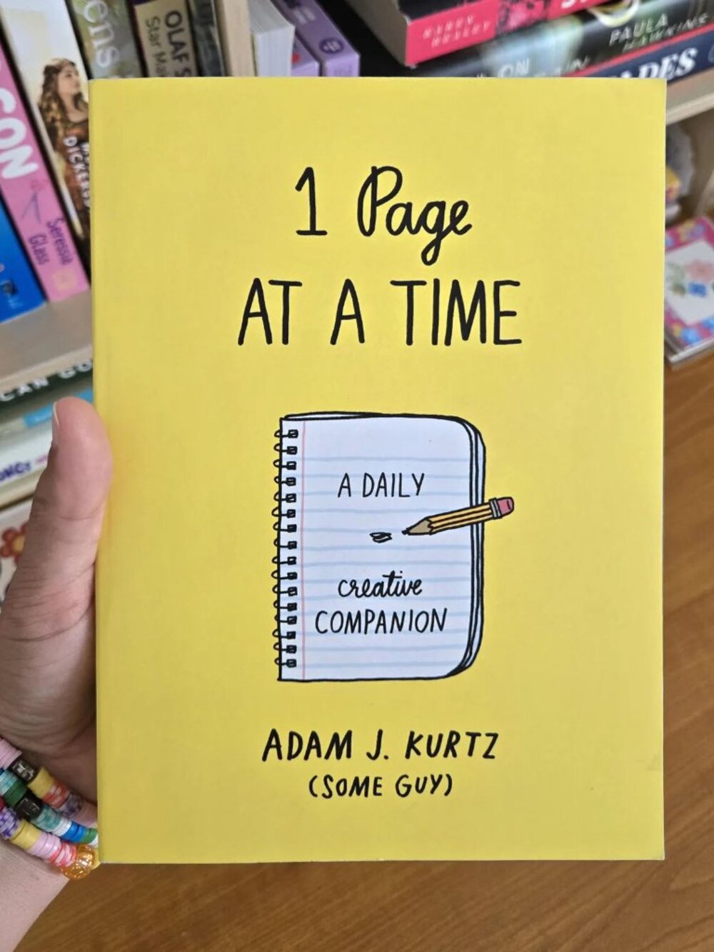 NWOT 1 Page at a Time A Daily Creative Companion Guided Journal Yellow Cover